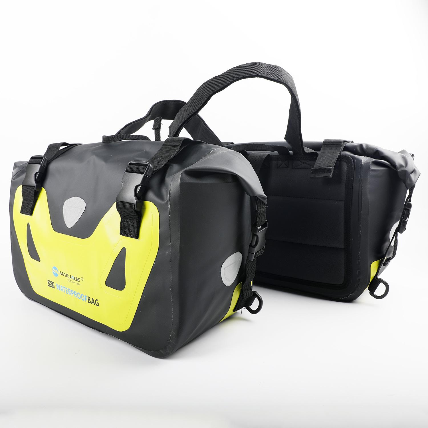 

25L Large Capacity Waterproof Motorcycle Saddlebag and Rear Seat Tail Bag 25L x 2