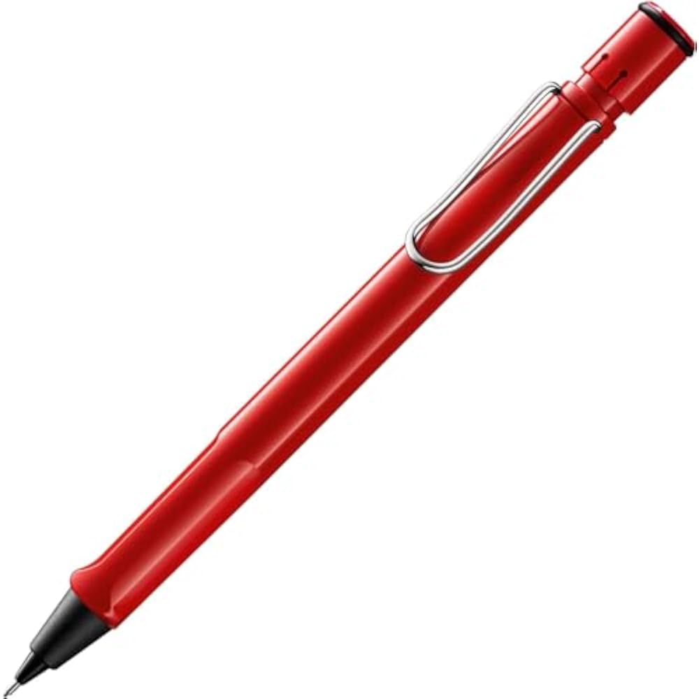 LAMY (Ramy) Safari Red Red Pencil - Mechanical Pencil with Ergonomic Grip Durable ASA Plastic Bod...