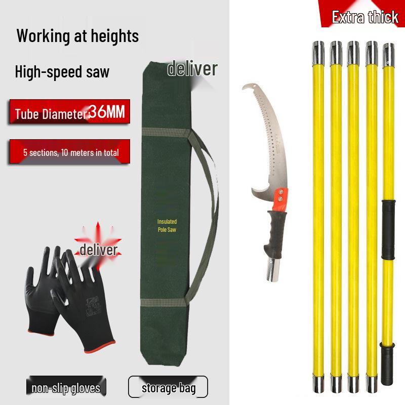 Telescopic Insulated Pruner: Multifunctional High Branch Hand Saw for Safe Tree Trimming