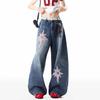 BWKA Star Patch Loose Wide-Leg Jeans