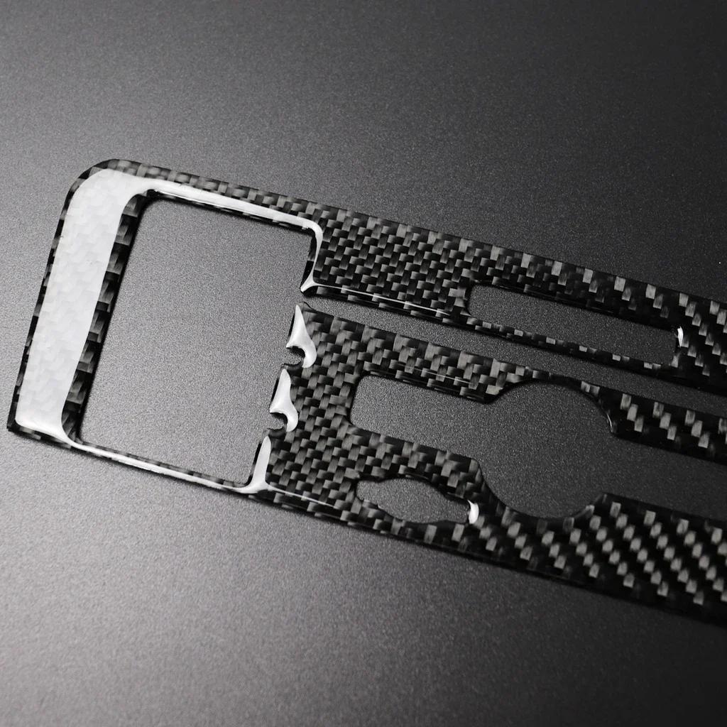 Carbon Fiber CD Air Conditioning Control Panel car Stickers cover For Mercedes W169 W245 W117 W156 A Class B Class CLA GLA
