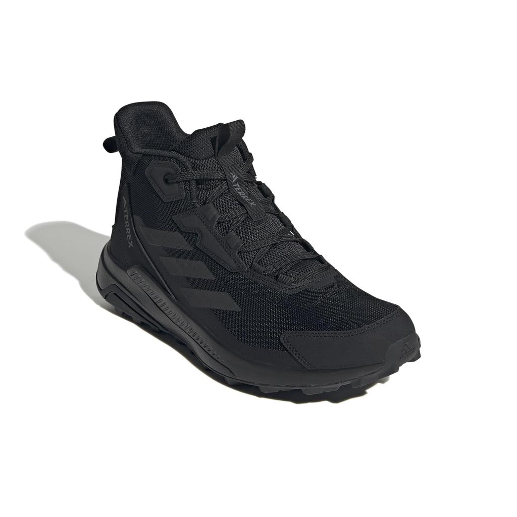 Adidas Terrex Anylander Mid Trekking Unisex Core Four Shoes, Adult, NJA66, Black/Core Black/Grey (IE1473), Size25.0cm