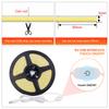 Dimmable FOB COB LED Strip 5V USB 320LEDs/m High Density Led Tape Light Bar 5mm Width RA 90 3000-6500K Ribbon Linear Lighting