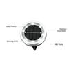 Solar Ground Lights, Glass In-Ground Landscape Lighting, Auto On/Off Waterproof LED Lawn Lamp for Garden Patio Walkway