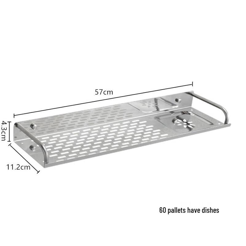 OIMG Stainless Steel Wall-Mounted Bathroom Storage Shelf