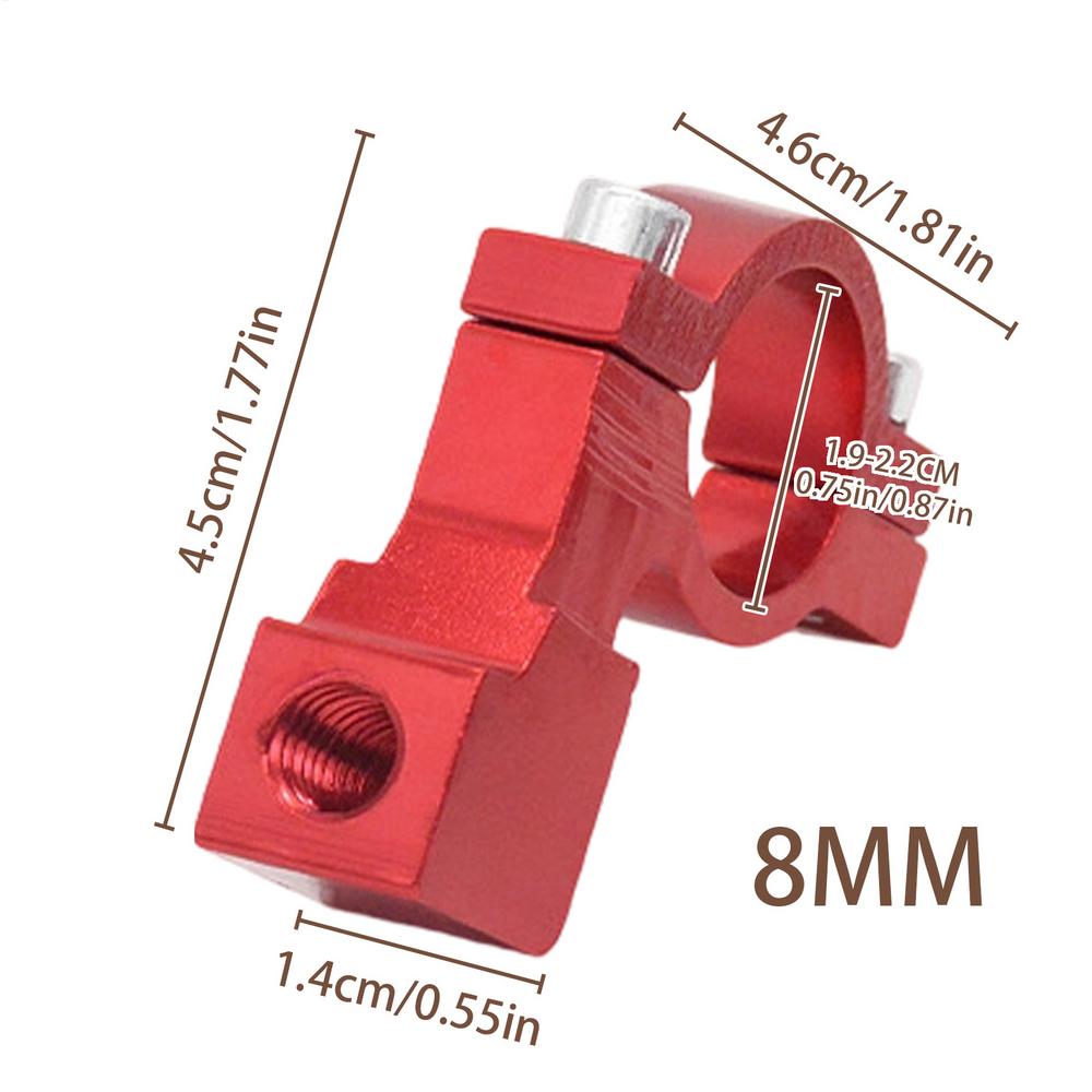 Motorcycle Mirror Mount 2 Pieces Aluminum Alloy Universal Bracket, Motorcycle Rearview Mirrors Bracket for Hiking, Cycling