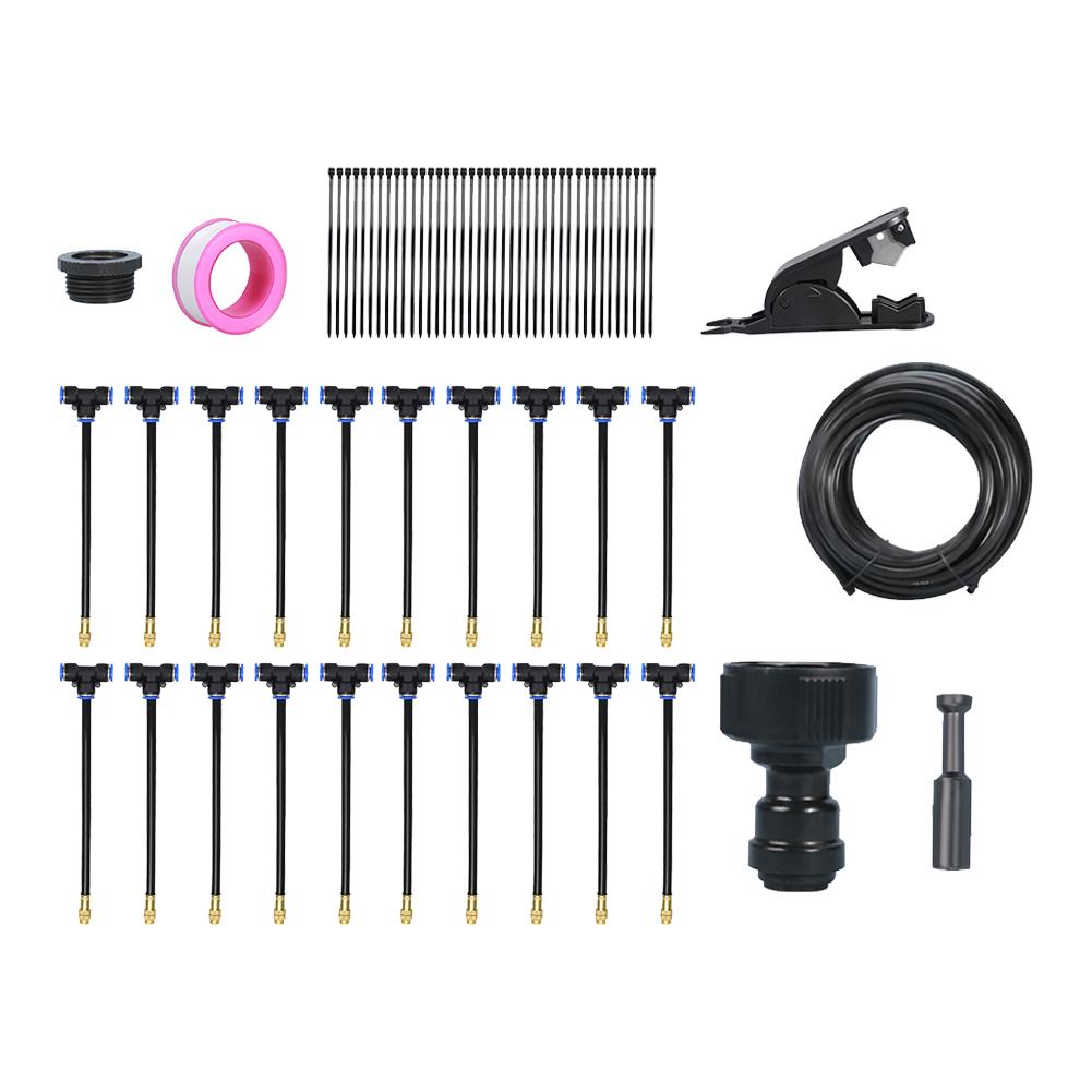 360-degree Bending Dropper Drip Irrigation System Adjustable Watering Misting System for Landscape Flower Bed & Patio Plants