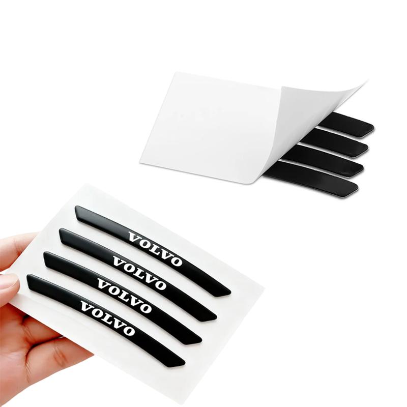 Car Wheel Hub Tire Badge Sticker Racing Car Wheel Rim Sticker Decorative Accessories Volvo S80 S60 Xc60 Xc40 Xc90 V90 V60 V40 T5