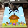 Custom Hey Duggee Mat Personalized Name, Polyester Washable Indoor Entryway Rug, Gift for Christmas, Easter, Thanksgiving Day