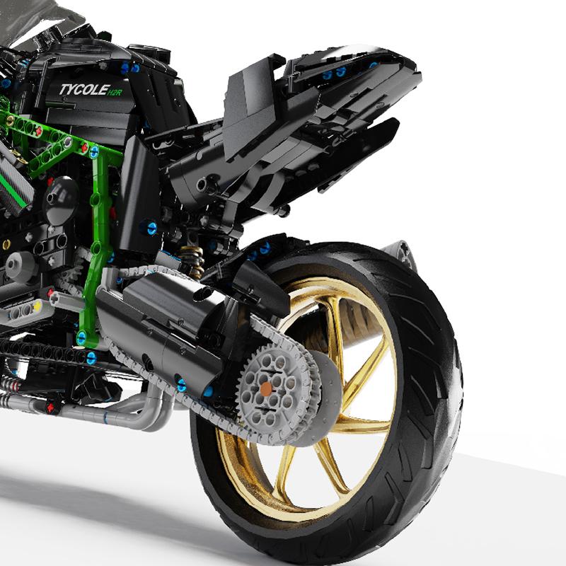1:5 Scale Model H2R Motorcycle Supercar Building Block City Technique Racing Speed Champions Sport Car Toy Children's Birthday Gift No.T4019