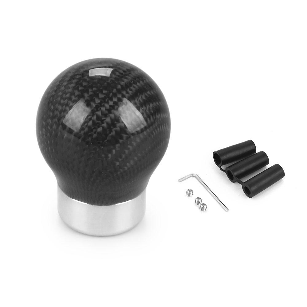 Racing Real Carbon Fiber Gear Shift knob Manual Transmission Shifter Lever Knob Round Ball Shape Handle Knob