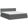 Storage Bed with Mattress Dark Grey 140 x 200 cm Velvet