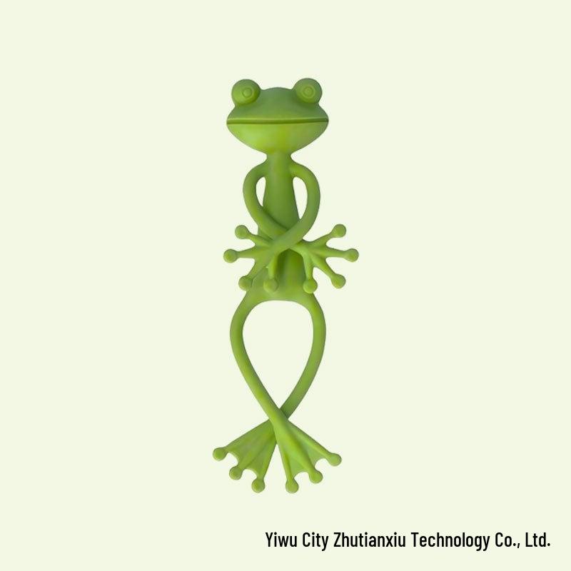 

Зеленая подставка для растений в виде лягушки: Очаровательное украшение в виде животного для вашего сада Green