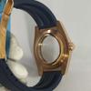 36mm/39mm Rose Gold Tooth Ring Watch Case Sapphire Glass Stainless Steel Waterproof Watches Case for NH35 NH36 Movement