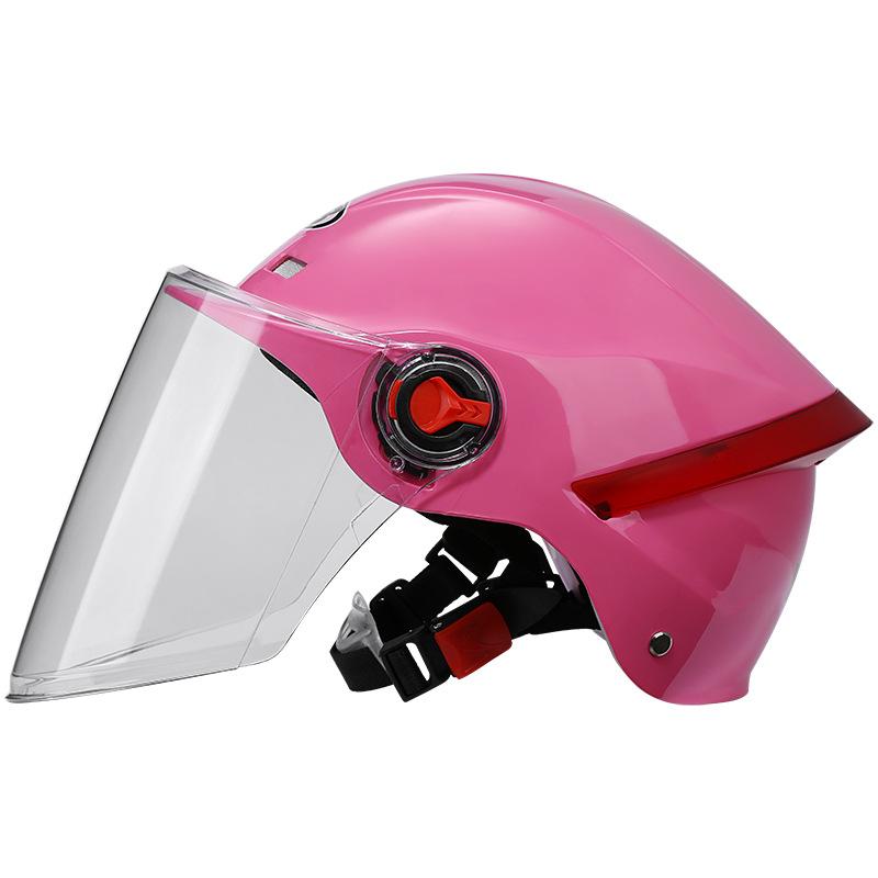 [Custom] Summer Half Helmet for Motorcycle/Electric Bike Unisex Safety with Sun-Protective Clear Visor 3C/DOT Certified