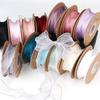 10yardů/Roll Sheer šifonová stuha Organzové saténové stuhy na balení dárků Dekorace Svatební kytice Potřeby na šití věnců