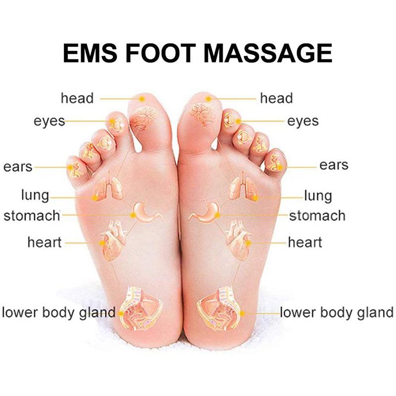 Foot Massager Pad Electric USB Rechargeable Foot Massage Mat with 12 Modes 19 Intensity Foot Care and Relaxing