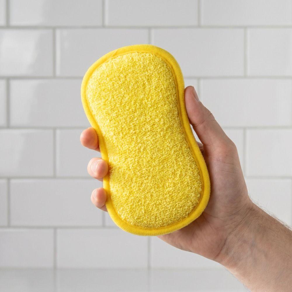 Dishcloth Kitchen Cleaning Sponges Doublesided Scouring Pad Sink Sponge Eraser Scrubber