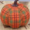 Nieuwe Oogstfeest Thanksgiving Decoratief PP Katoen Gevuld Gebreid Stof Pompoen Tafeldecoratie Set Item