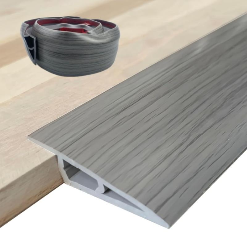 

1pc 7cm/2.75in Self-adhesive PVC Floor Transition Strip, Household Threshold Ramp, Suitable for Doorways, Edge Decoration 1mx7cm