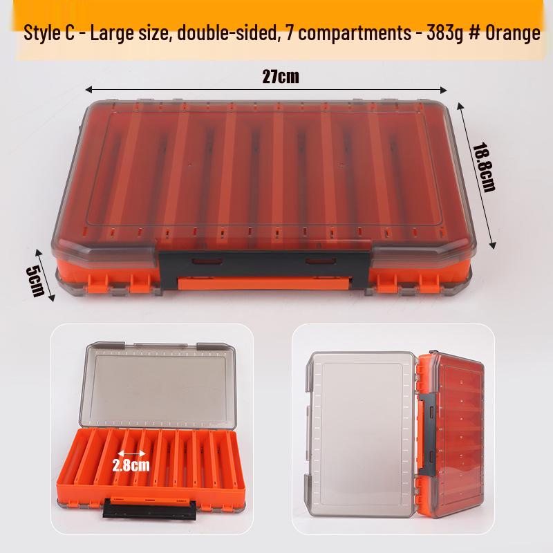 Zweischichtige doppelseitige Angelköder-Aufbewahrungsbox