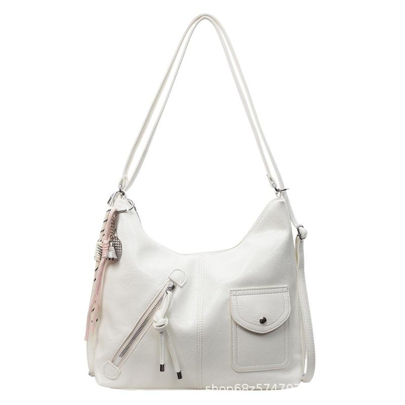 Large capacity tote bag women's popular versatile shoulder bag 2025 simple messenger bag fashion trend multi-purpose backpack