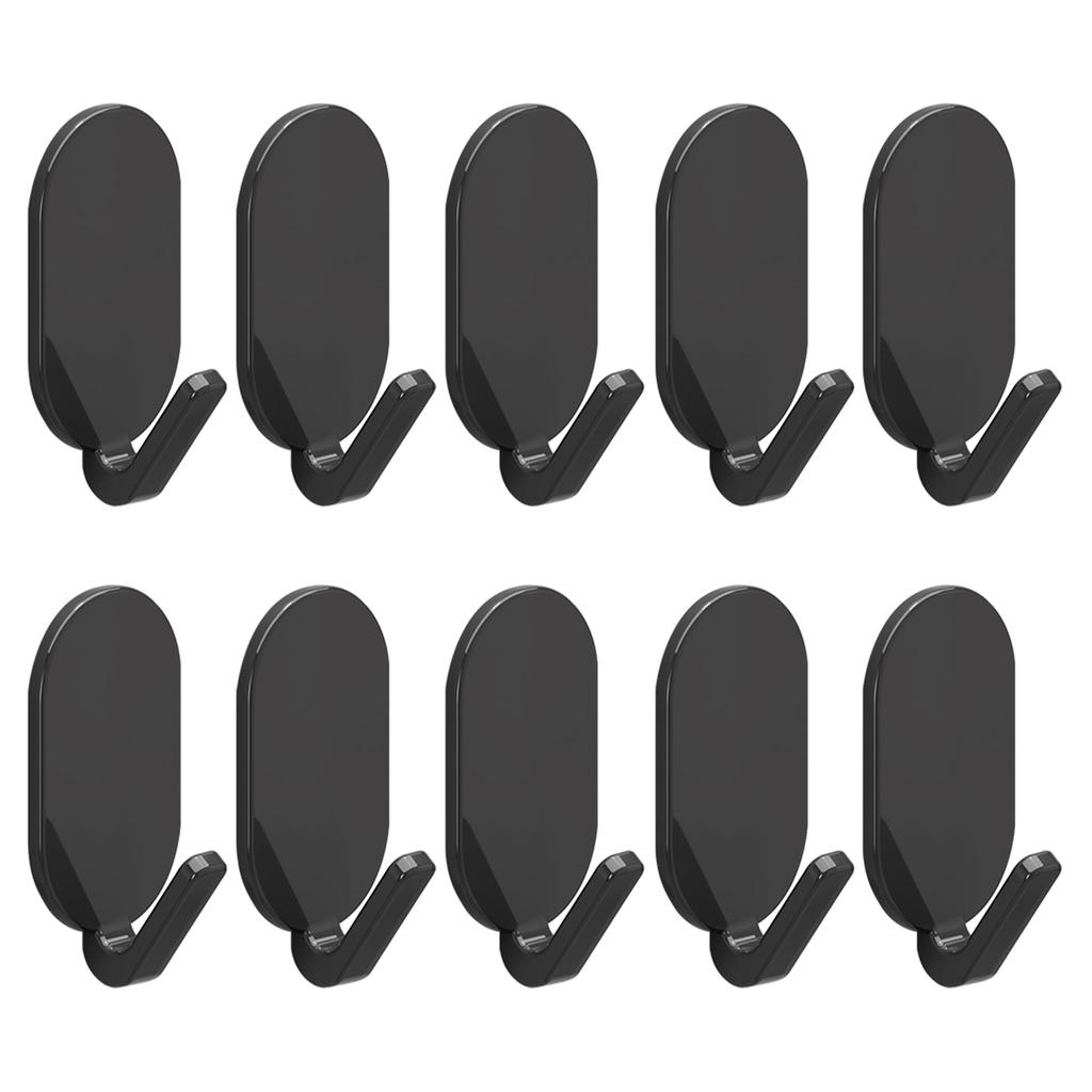 Punch-Free Adhesive Oval Wall Hook Multi-Purpose Hole-Free Wall Hook For Door Wall Hanging