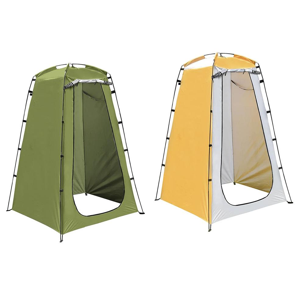Outdoor Schnellaufbau Zelt 190T Silberbeschichtetes Gewebe Wasserdicht UV-Beständig Tragbare Umkleidekabine Für Camping Duschen Radfahren Toilette Strand