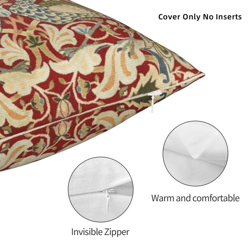Custom Nordic William Morris Vintage Sofa Cushion Cover Soft Floral Textile Pattern Throw Pillow Case Home Decor