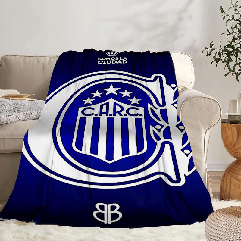 Rosario Central Crest Portable Blanket/Soft Blanket Bedding Blanket Suitable for Travel Camping Living Rooms Offices Sofas Fan Gifts