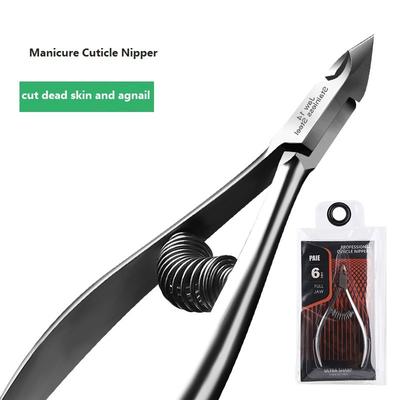 Ostra wiosna Manicure cążki do skórek martwa skóra Agnail Cutter ostra obcinaczka do paznokci zestaw do Manicure narzędzia do Pedicure nożyczki do skórek