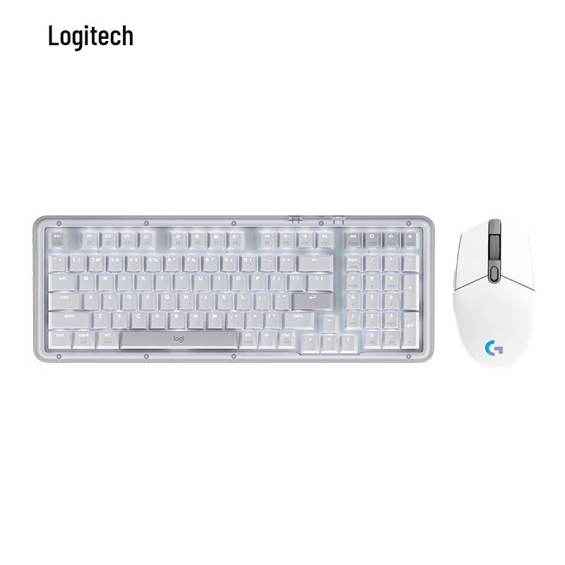 Logitech K75M & K98M Wireless Mechanical Keyboards & Combos (White)