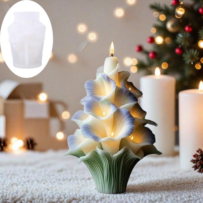 

Heart-Shaped Christmas Tree Silicone Mold - Layered DIY Candle/Wax/Resin//Plaster Molds for Multi-Section Holiday Tree Making