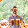 Oktoberfest Party Glasses Paper Glasses Funny Oktoberfest Fancy Dress Photo Booth Props for Kids Adults Bavarian German