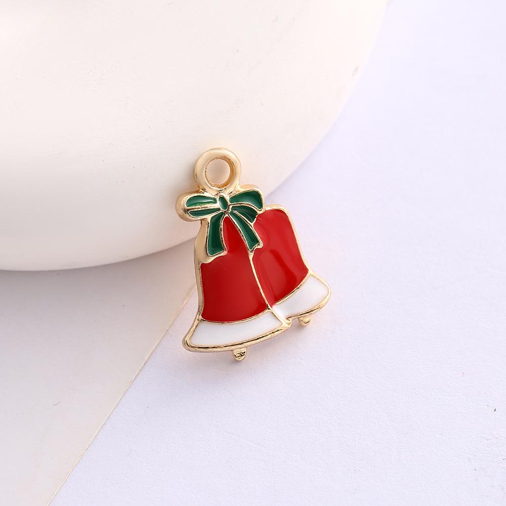Alloy Drip Cartoon Santa Snowman Bells Diy Bracelet Pendant Pendant Accessories