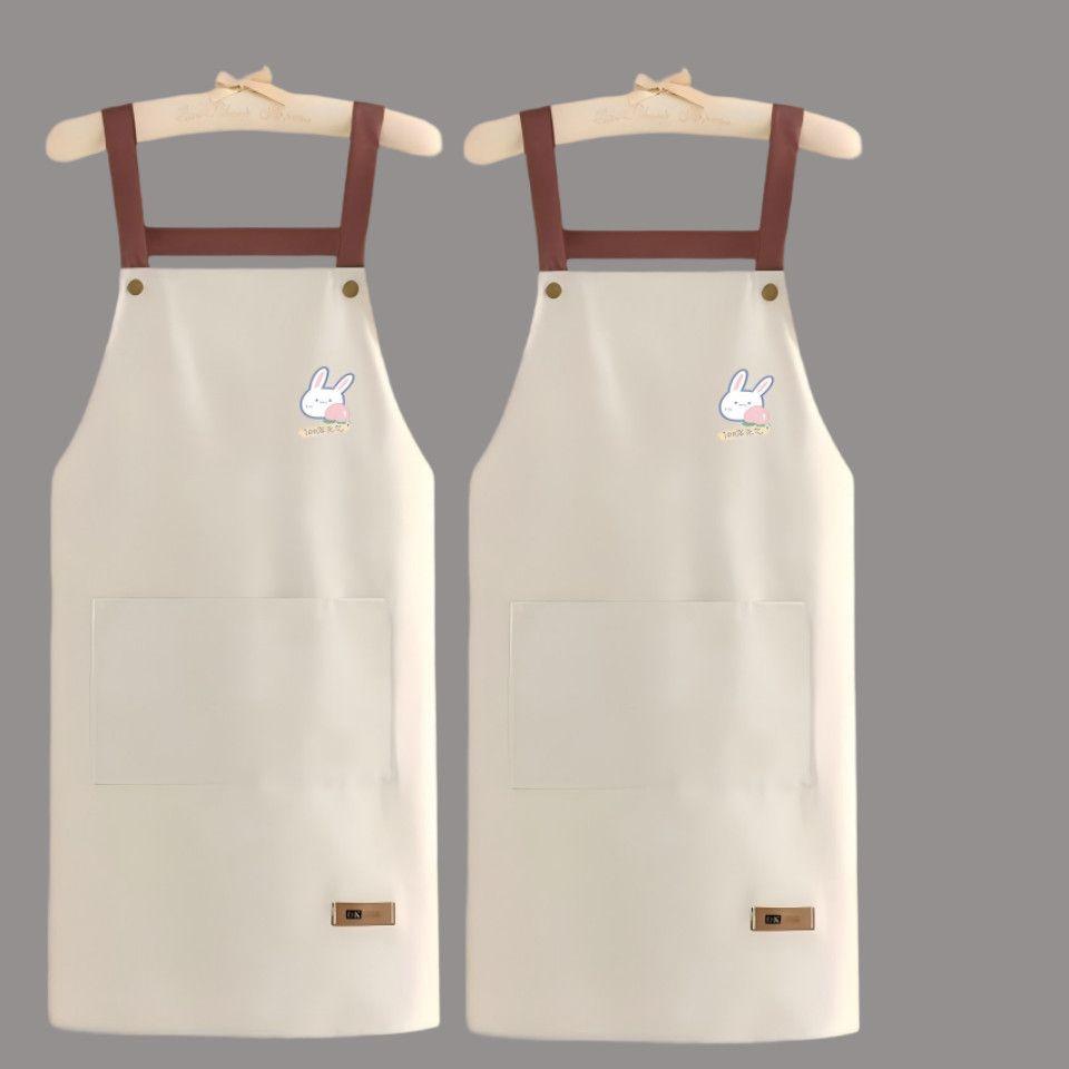 Waterproof and Oil-resistant Apron, Household Kitchen Work Clothes Apron