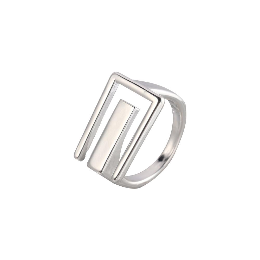 Party Accessories Geometric Gifts Girls Trendy Finger Rings Hollow Ring Rectangular Open Ring