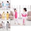 Premium Quality Halloween Kids Pajamas Cosplay Costume Featuring Pokemon Pikachu Dragon Cow Designs