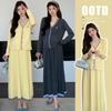 2026 Spring Maternity Elegant Knit Two-Piece Dress Set