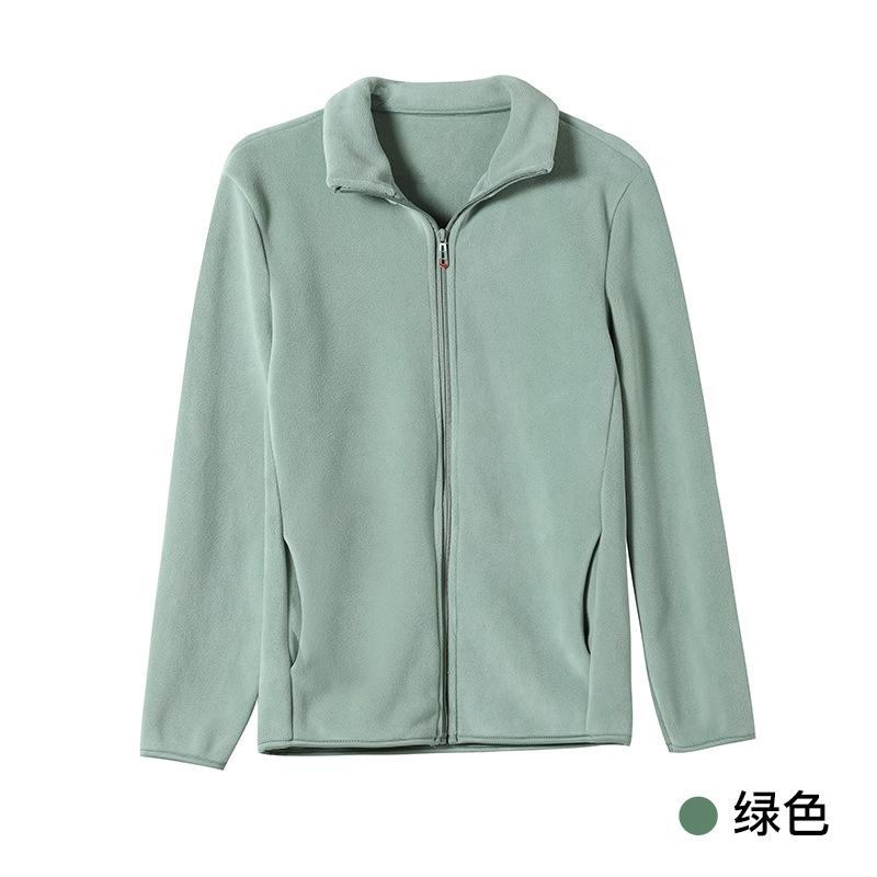 Double-Sided Fleece Jacket for Men and Women, Fleece-Lined Thickened Winter Sweatshirt for Women, Warm Softshell Jacket with Inner Liner