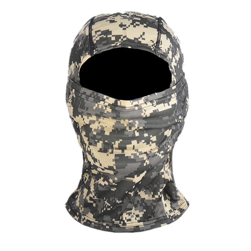 "Herren Camouflage Sonnenschutz Nacken- & Kopfbedeckung: Sommer Rad- & Angelmaske, Staubdichter Schal, Cooles Kopftuch"
