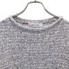 Unused D'un a Dix Long Sleeve Fringed Hem Cotton Knit 38 Gray Sweater Women Used