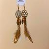 Bohemian Vintage Round Flower Conch Ear Hook Ethnic Style Tassel Earrings Personality Fashion Earrings Women