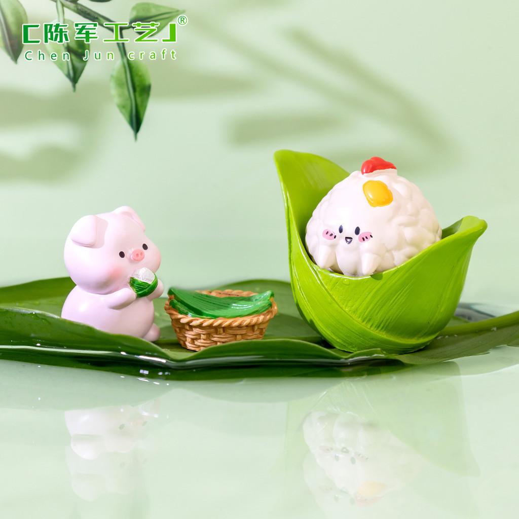Charming Resin Dumpling Pig Figurines Perfect For Diy Decoration And Gifts