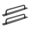 2pcs Elegant Sliding Door Handles Black Aluminum Alloy Pull Handles for Wardrobes Cabinets Garages Sheds