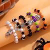 Halloween Pumpkin Bracelet Accessories Women's New Grimace Skull Bat Pendant Bracelet Accessories