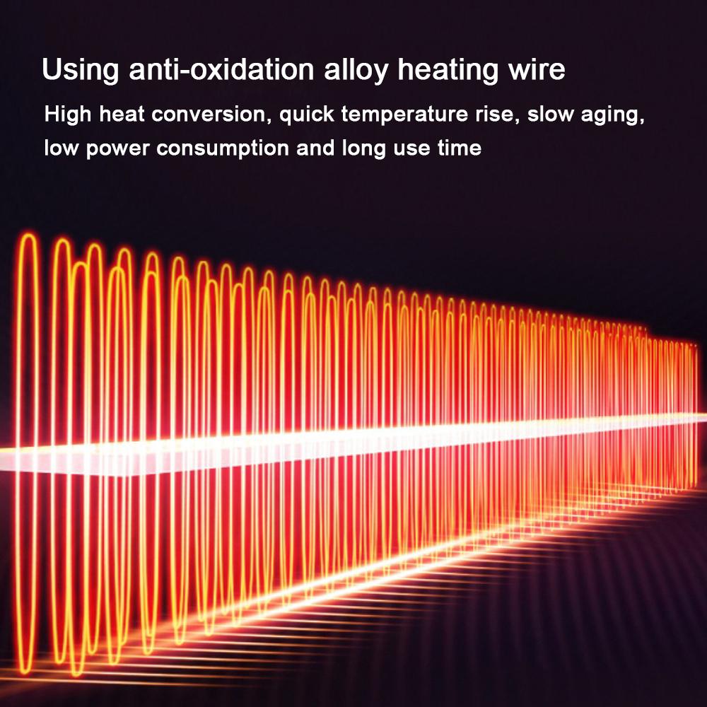 Bilvarmer Bærbar Frontrute Rask Oppvarming & Kjøling Avriming Duggfjerner Vintervarmer 360 graders Rotasjon for Bil