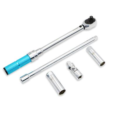 5-60 N.m Adjustable Wrench Bicycle Bike Torque Wrench 3/8 Inch Torque Wrench Socket Set Ratchet Mechanical Torque Spanner Tool