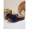 Cross-border New Large-size Women's Shoes Spring and Summer New Amazon Cross-border One Flower Open-toed Slippers European and American Sandals