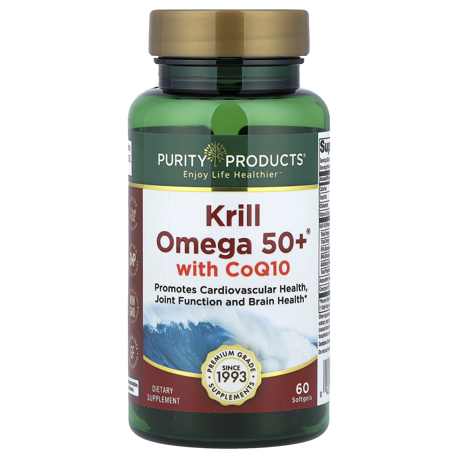 

Krill Omega 50+® with Coq10, 60 Softgels